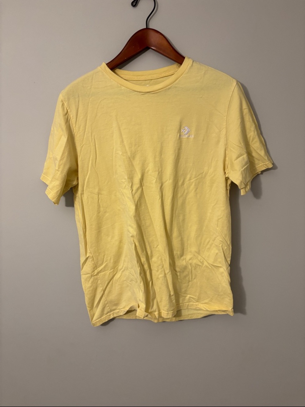 Converse Men’s Pale Yellow Short Sleeve Crew Tee